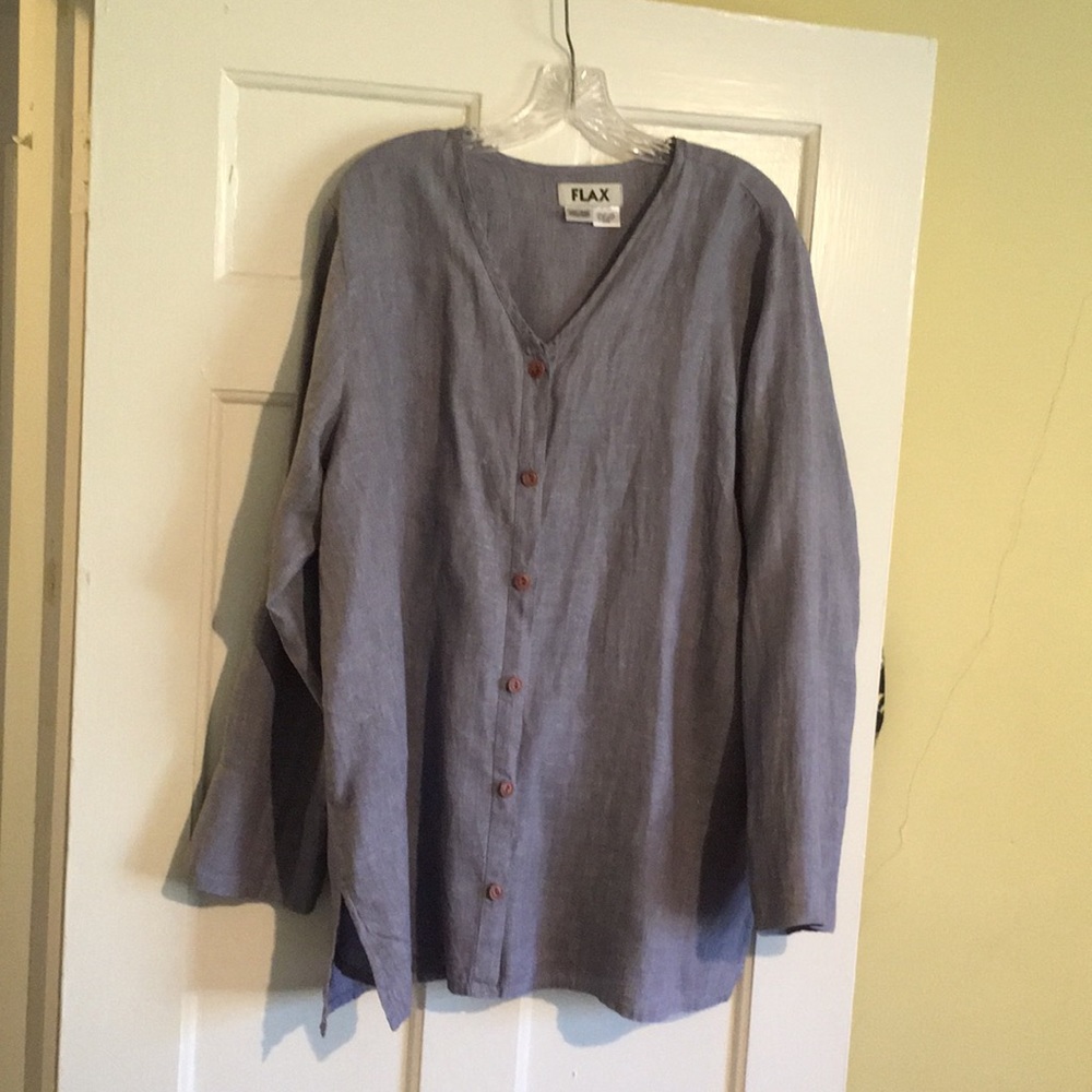FLAX long sleeve blouse/jacket